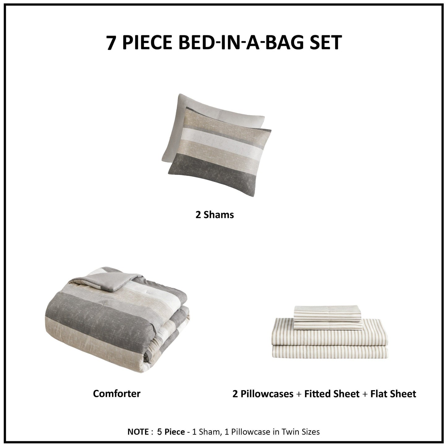Set copripiumino Madison Park Essentials Deacon con lenzuola