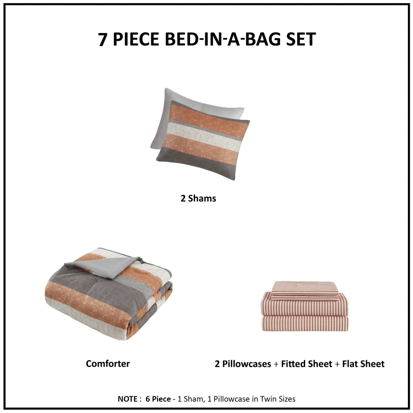 Set copripiumino Madison Park Essentials Deacon con lenzuola