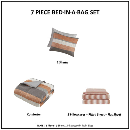 Set copripiumino Madison Park Essentials Deacon con lenzuola