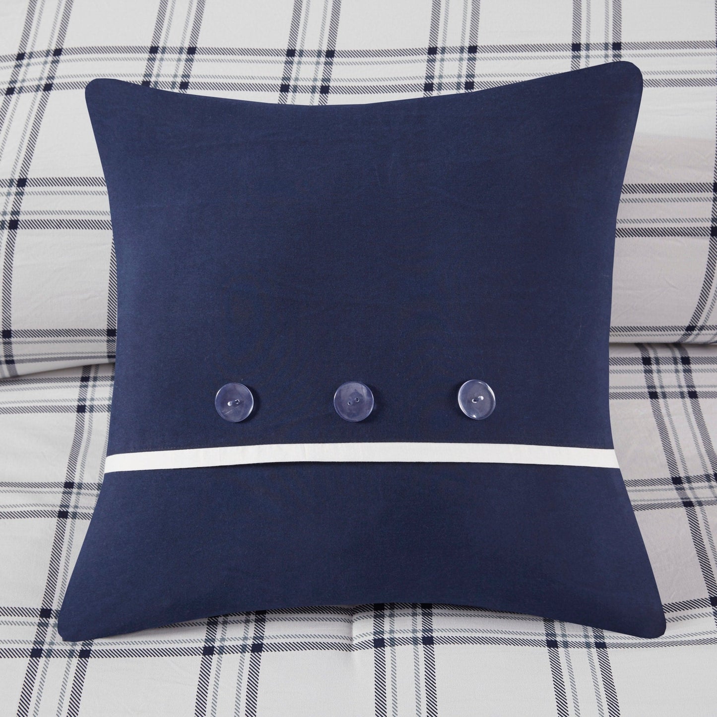 Set copripiumino reversibile Madison Park Essentials Paton Navy con lenzuola