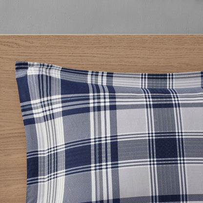 Set copripiumino reversibile Madison Park Essentials Paton Navy con lenzuola