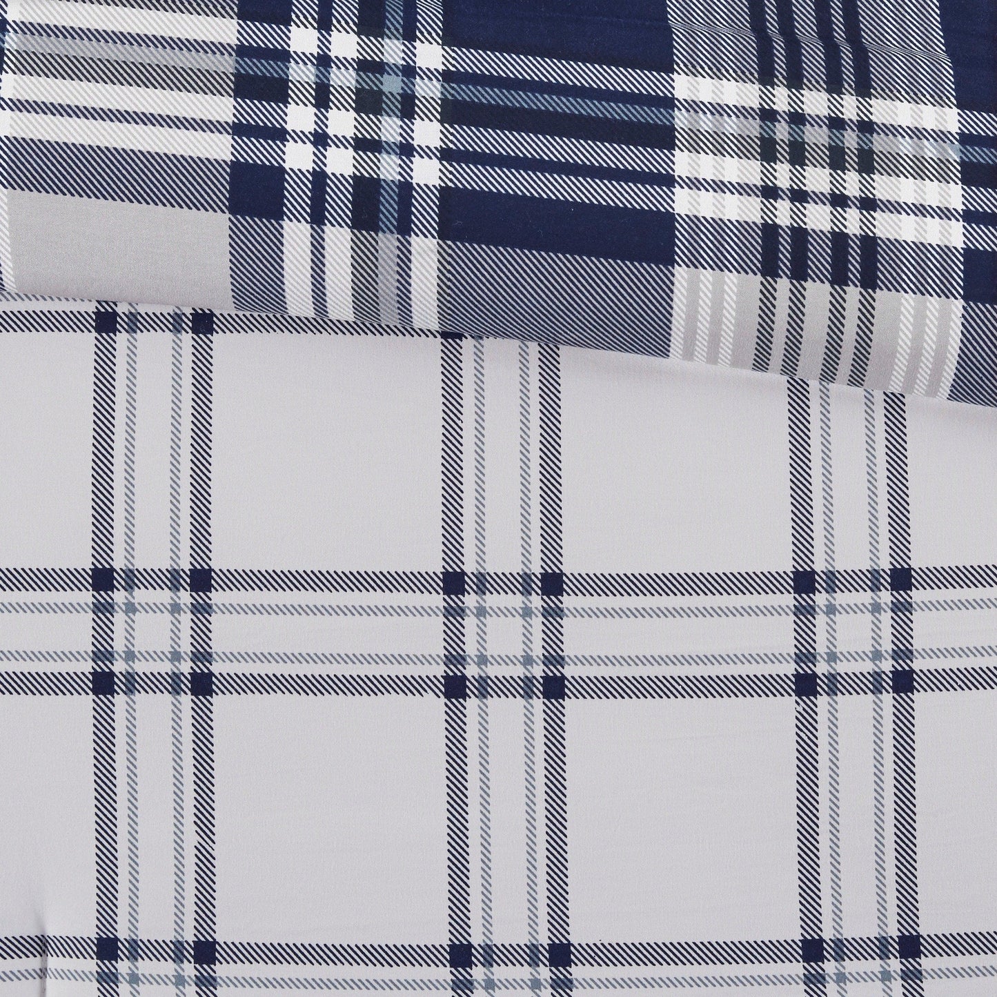 Set copripiumino reversibile Madison Park Essentials Paton Navy con lenzuola