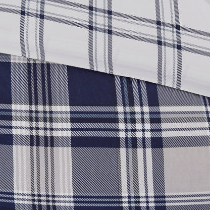 Set copripiumino reversibile Madison Park Essentials Paton Navy con lenzuola