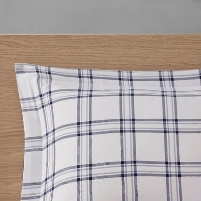 Set copripiumino reversibile Madison Park Essentials Paton Navy con lenzuola