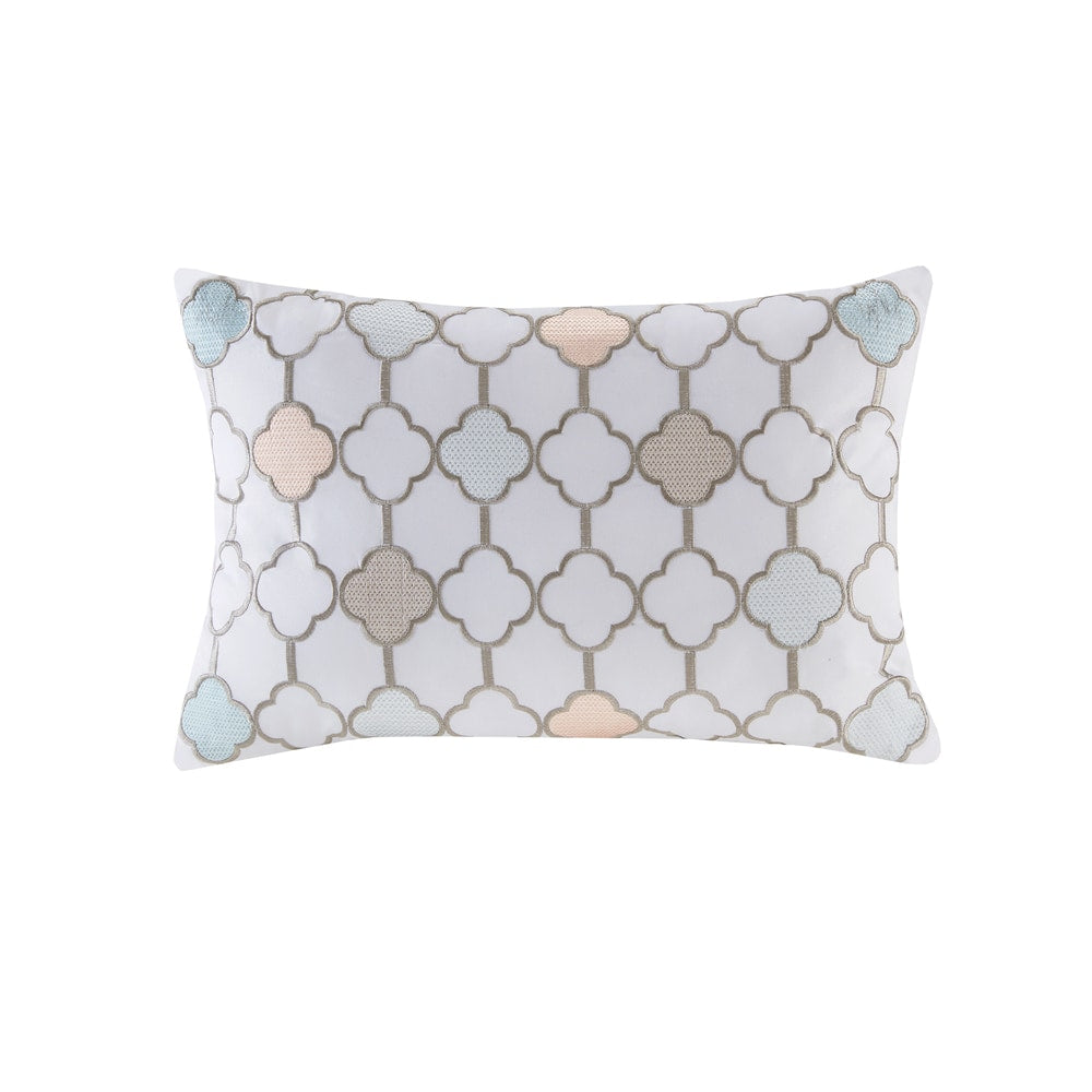 Set copripiumino Madison Park Essentials Pelham Bay Coral/Green con lenzuola in cotone