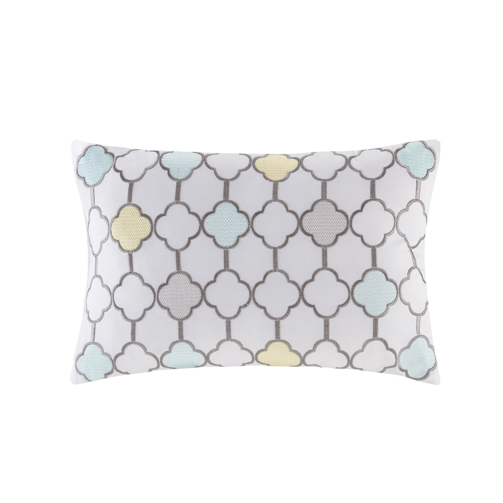 Madison Park Essentials Pelham Bay set copripiumino giallo/acquamarina da 9 pezzi con lenzuola in cotone