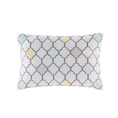 Madison Park Essentials Pelham Bay set copripiumino giallo/acquamarina da 9 pezzi con lenzuola in cotone