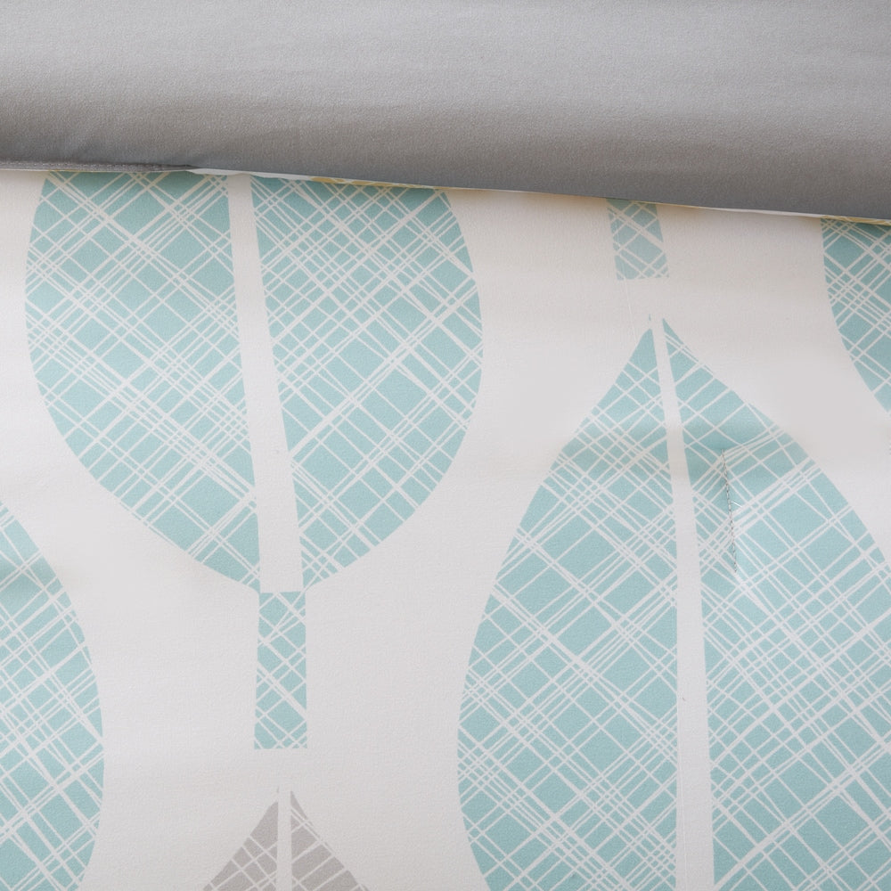 Madison Park Essentials Pelham Bay set copripiumino giallo/acquamarina da 9 pezzi con lenzuola in cotone