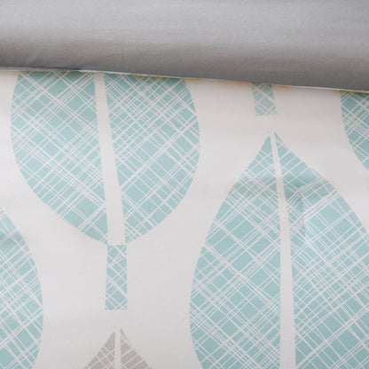 Madison Park Essentials Pelham Bay set copripiumino giallo/acquamarina da 9 pezzi con lenzuola in cotone