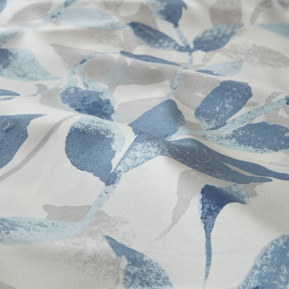 Tenda da doccia con stampa botanica Madison Park Essentials Thelma Blue