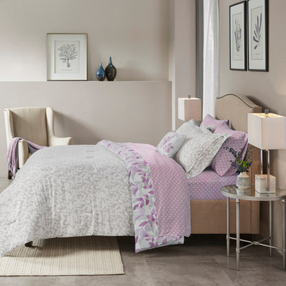 Madison Park Essentials Thelma Set copripiumino reversibile con lenzuola