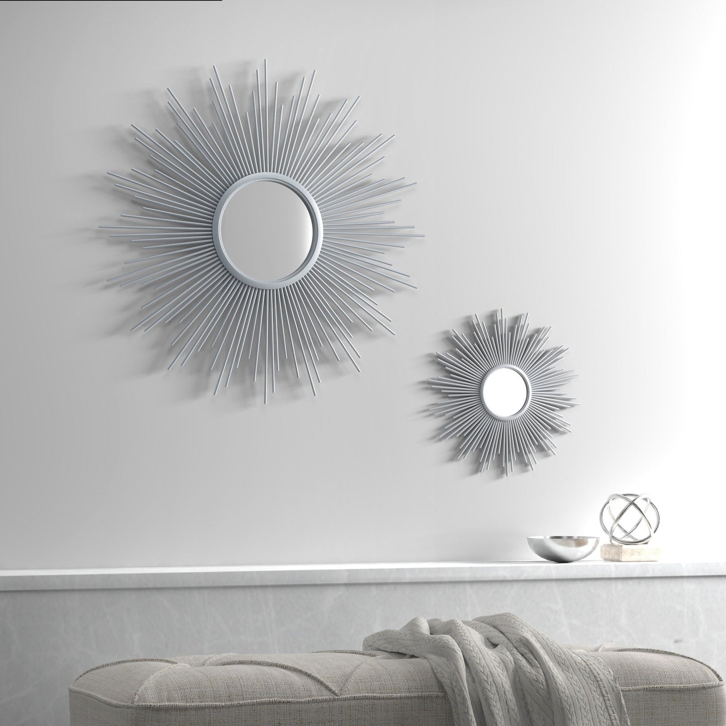 Specchio decorativo da parete Madison Park Fiore Sunburst
