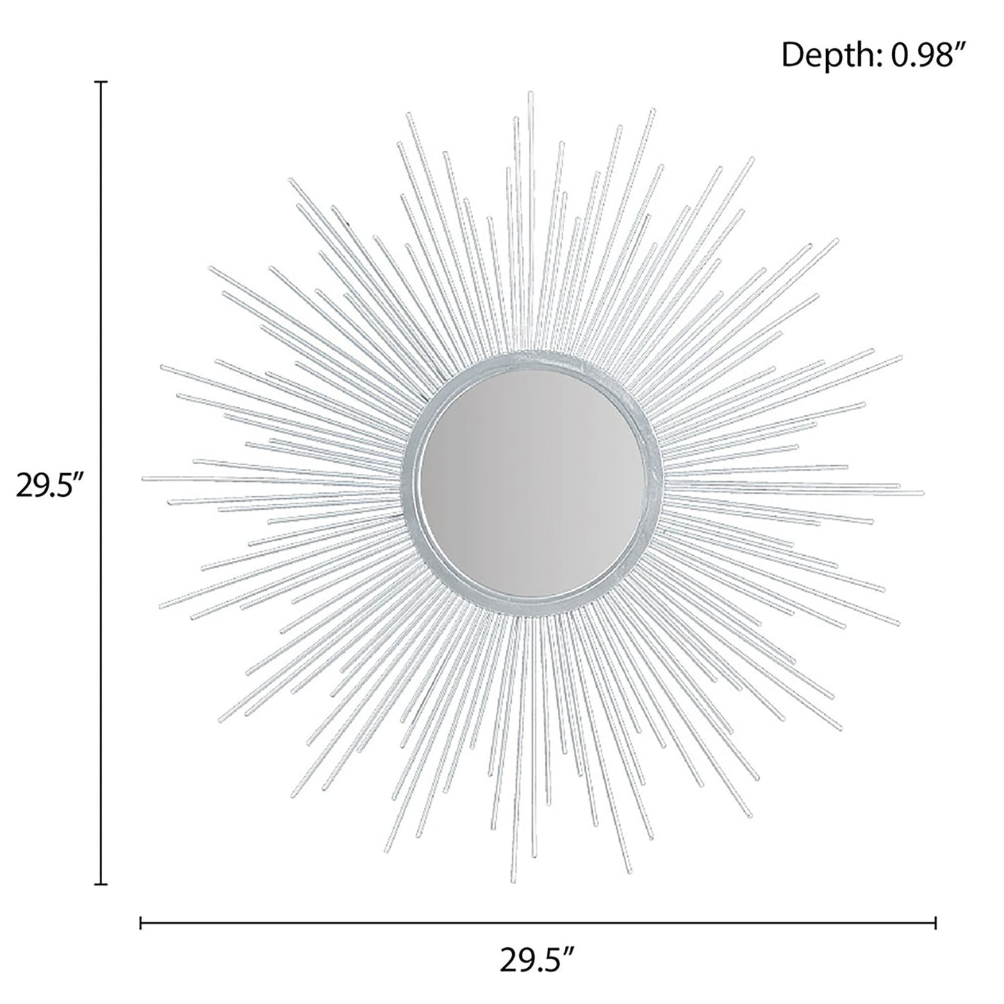 Specchio decorativo da parete Madison Park Fiore Sunburst