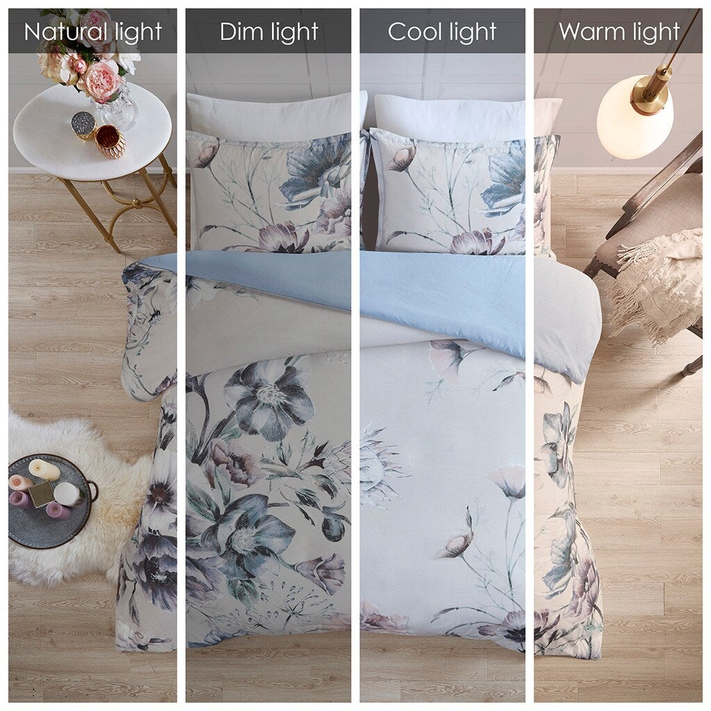 Set copripiumino in cotone stampato Madison Park Gisele