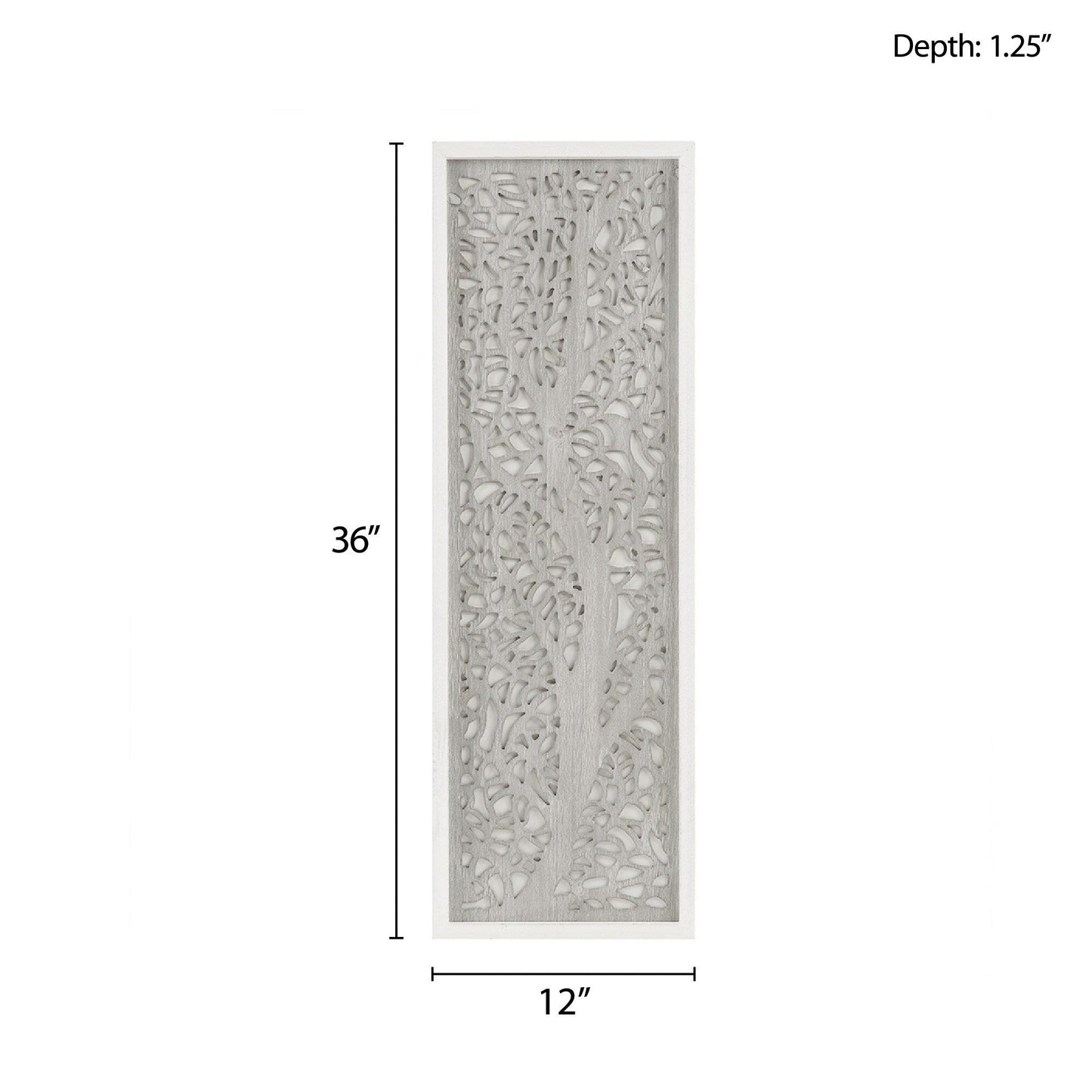 Decorazione murale con pannello incorniciato con rami di alloro tagliati al laser Madison Park