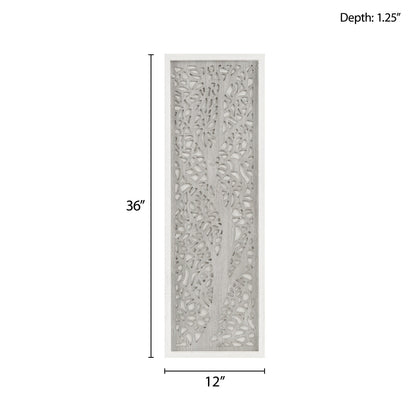 Decorazione murale con pannello incorniciato con rami di alloro tagliati al laser Madison Park