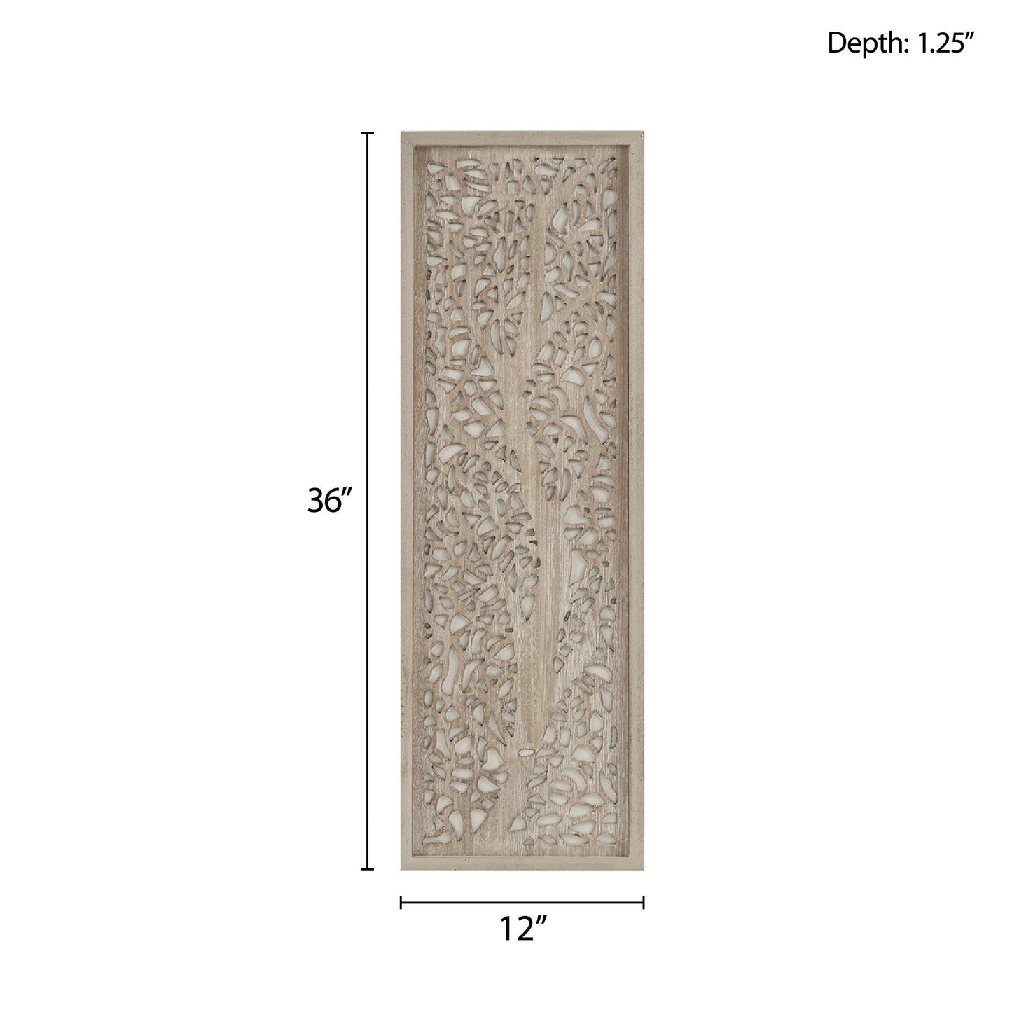 Decorazione murale con pannello incorniciato con rami di alloro tagliati al laser Madison Park