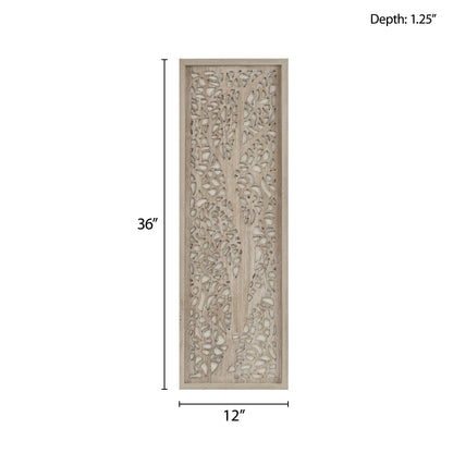 Decorazione murale con pannello incorniciato con rami di alloro tagliati al laser Madison Park