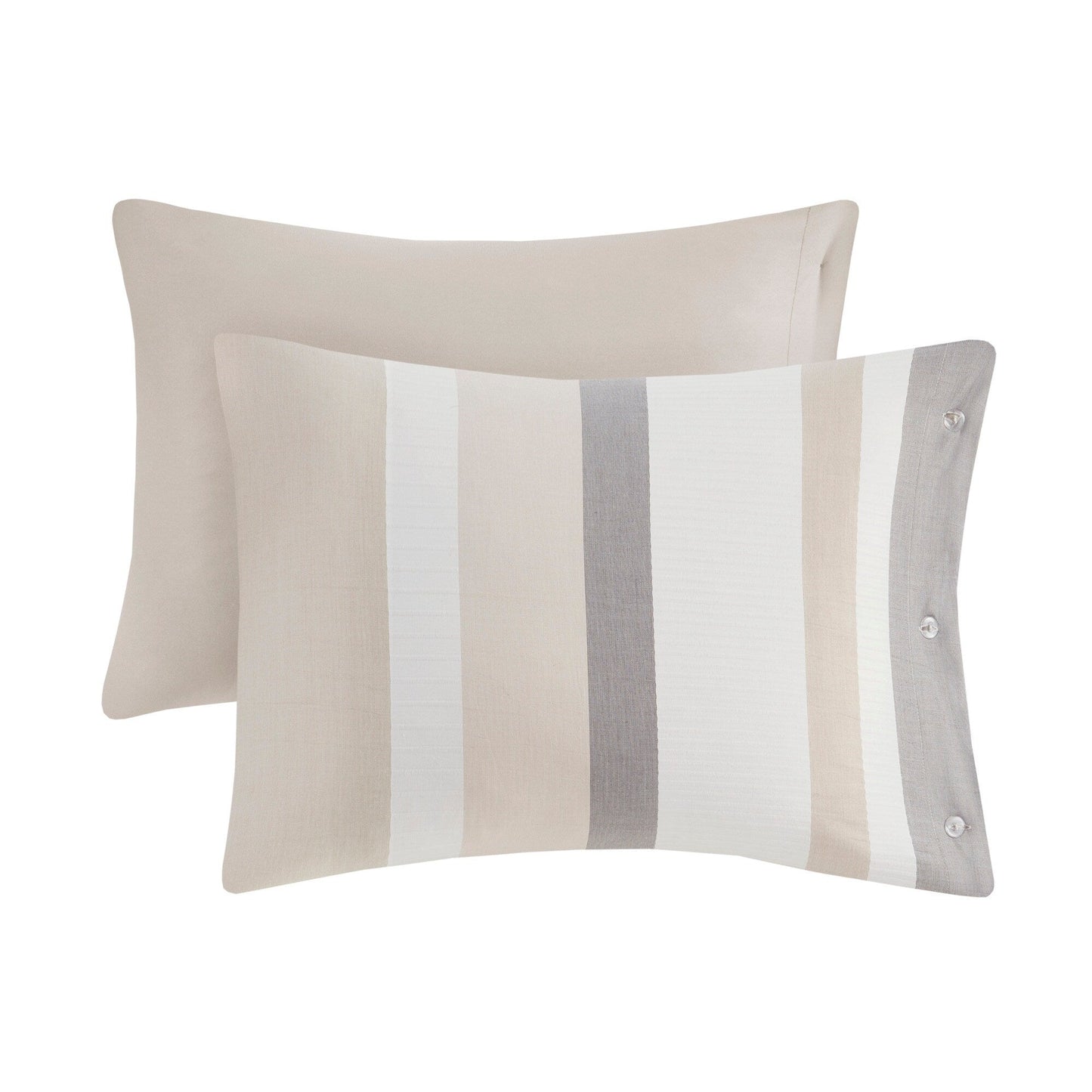 Set copripiumino in jacquard Madison Park Levi blu/naturale da 5 pezzi