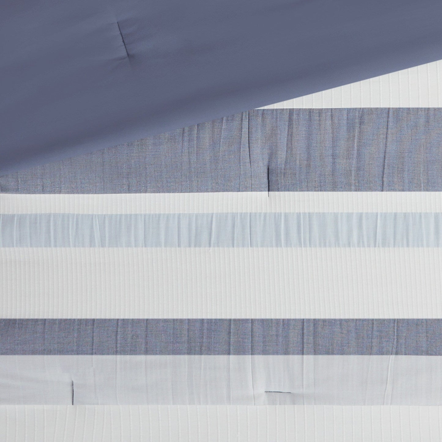 Set copripiumino in jacquard Madison Park Levi blu/naturale da 5 pezzi