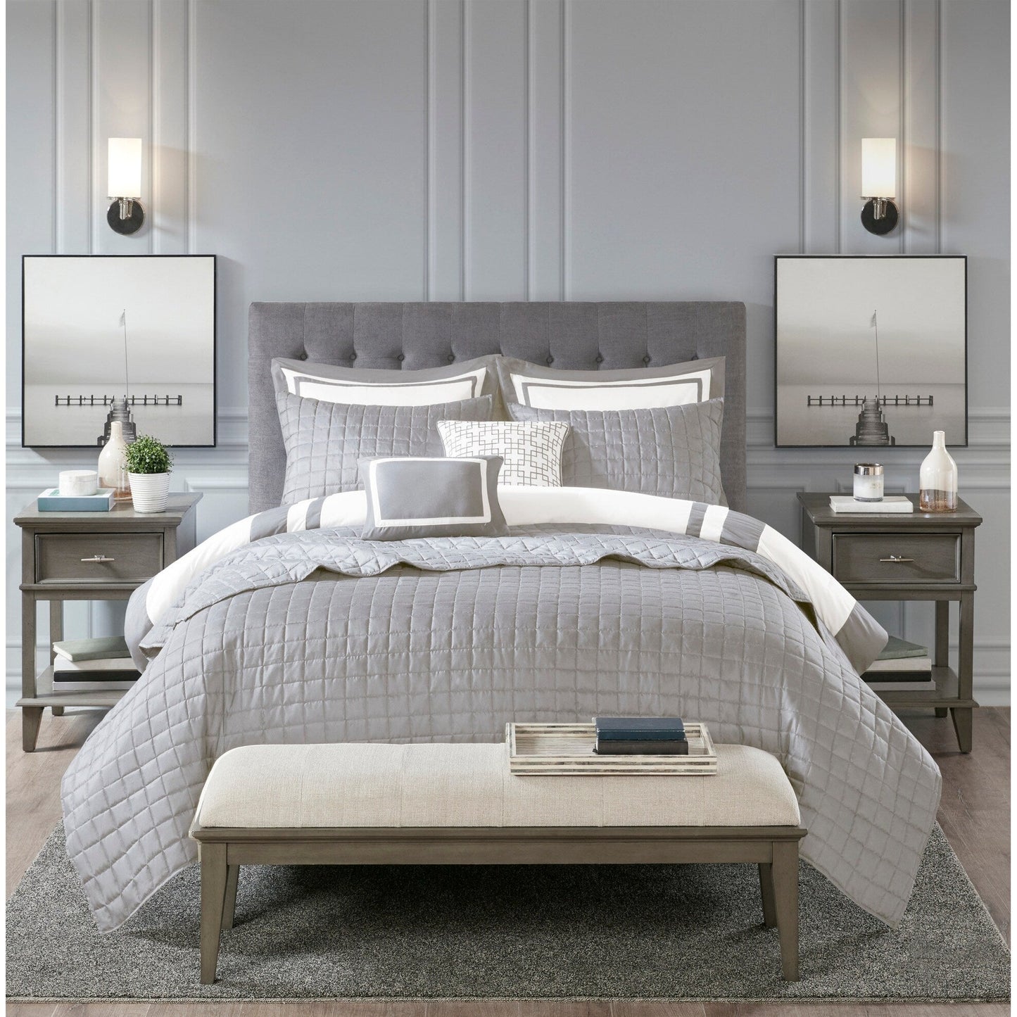 Collezione di 8 trapunte e copripiumini Madison Park Lexington