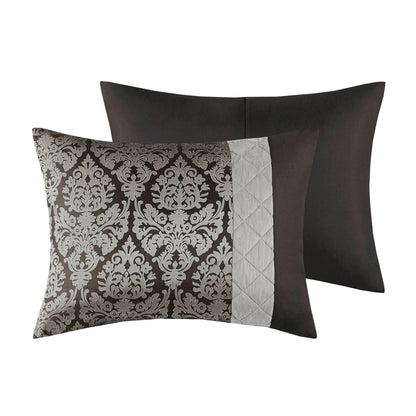 Set copripiumino jacquard Madison Park Lily da 6 pezzi con cuscini decorativi