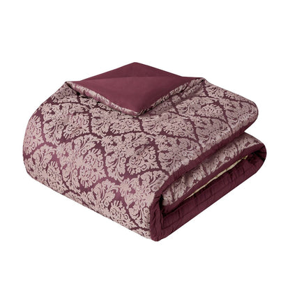 Set copripiumino jacquard Madison Park Lily da 6 pezzi con cuscini decorativi