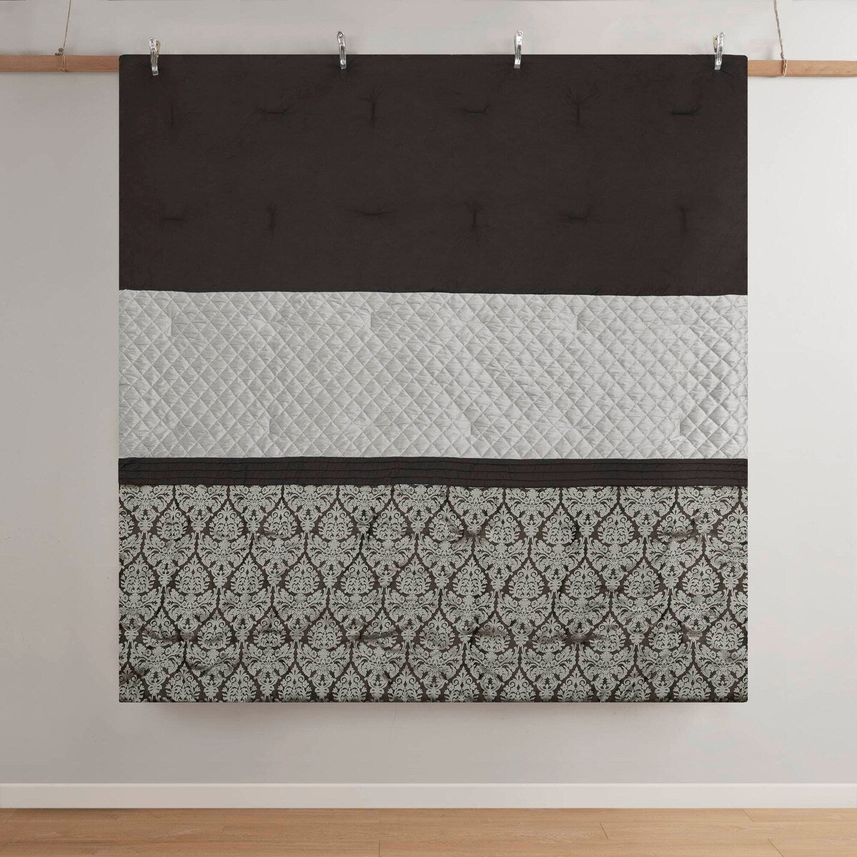 Set copripiumino jacquard Madison Park Lily da 6 pezzi con cuscini decorativi