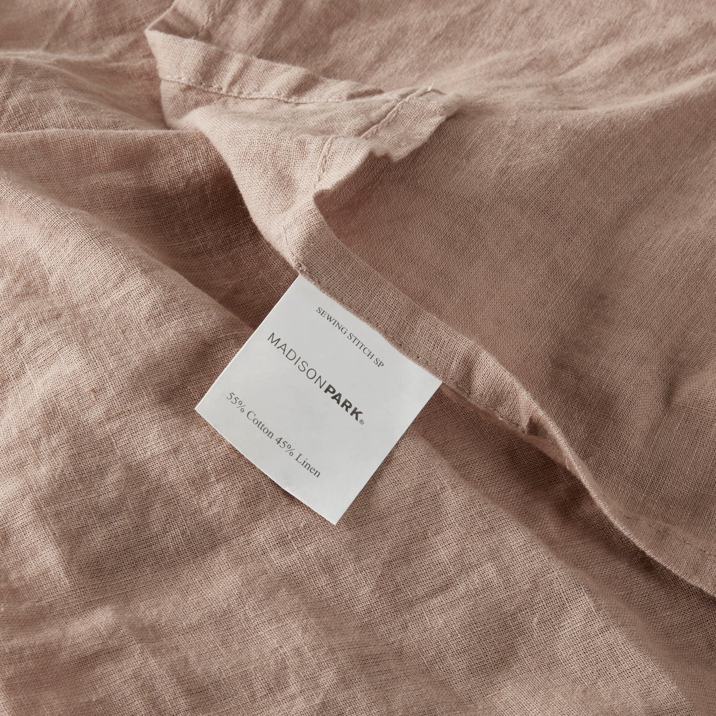 Set di lenzuola in misto lino Madison Park da 4 pezzi