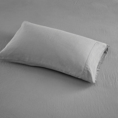 Set di lenzuola in misto lino Madison Park da 4 pezzi