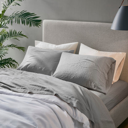 Set di lenzuola in misto lino Madison Park da 4 pezzi