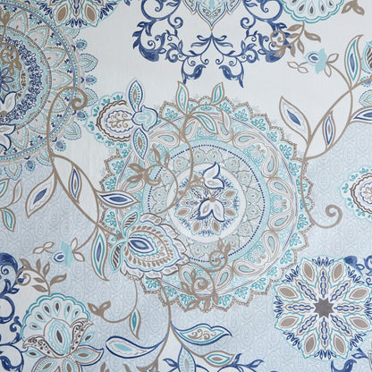 Tenda da doccia in cotone stampato Madison Park Loleta