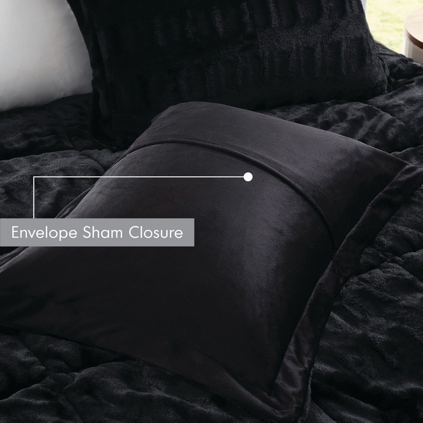 Set copripiumino lungo in pelliccia con stampa posteriore Margot di Madison Park