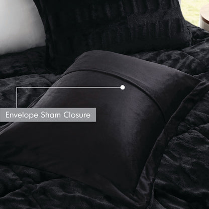 Set copripiumino lungo in pelliccia con stampa posteriore Margot di Madison Park