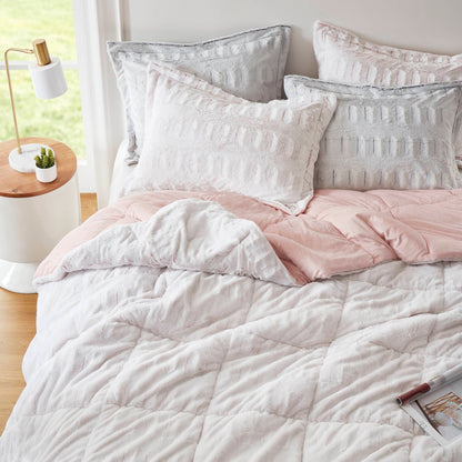 Set copripiumino lungo in pelliccia con stampa posteriore Margot di Madison Park