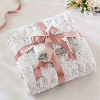 Set copripiumino lungo in pelliccia con stampa posteriore Margot di Madison Park