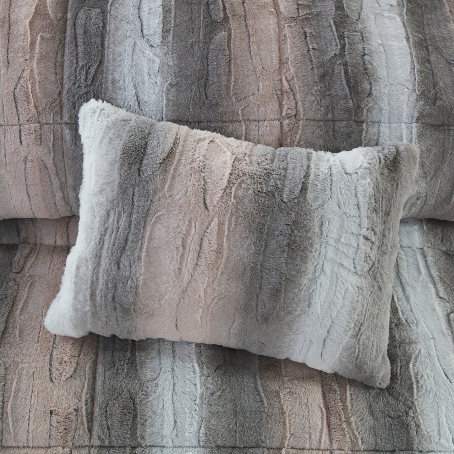 Set piumino in pelliccia sintetica Madison Park Marselle