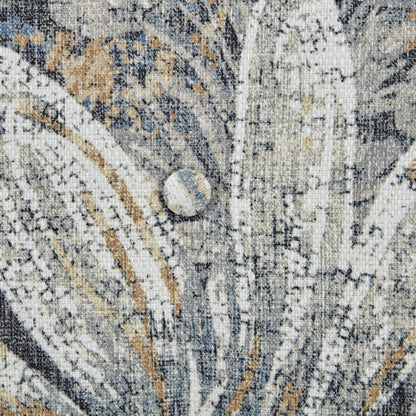 Sedia girevole con schienale curvo blu Madison Park Minkoff