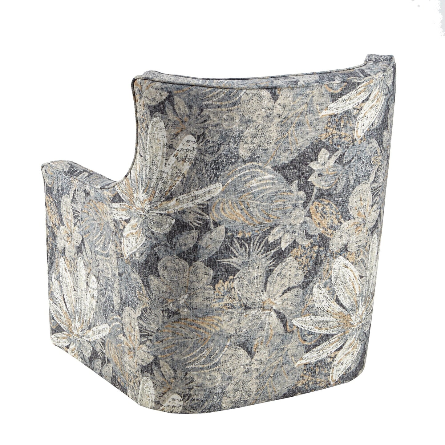 Sedia girevole con schienale curvo blu Madison Park Minkoff