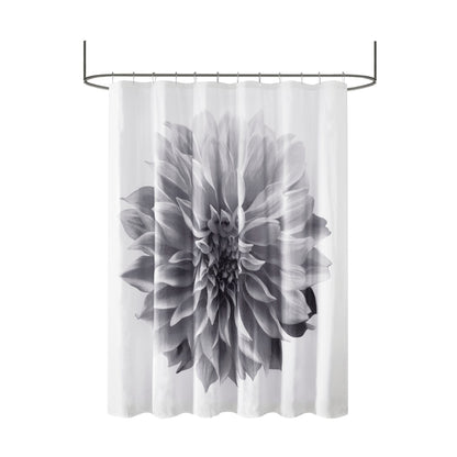Tenda da doccia in cotone con stampa floreale Madison Park Quinn