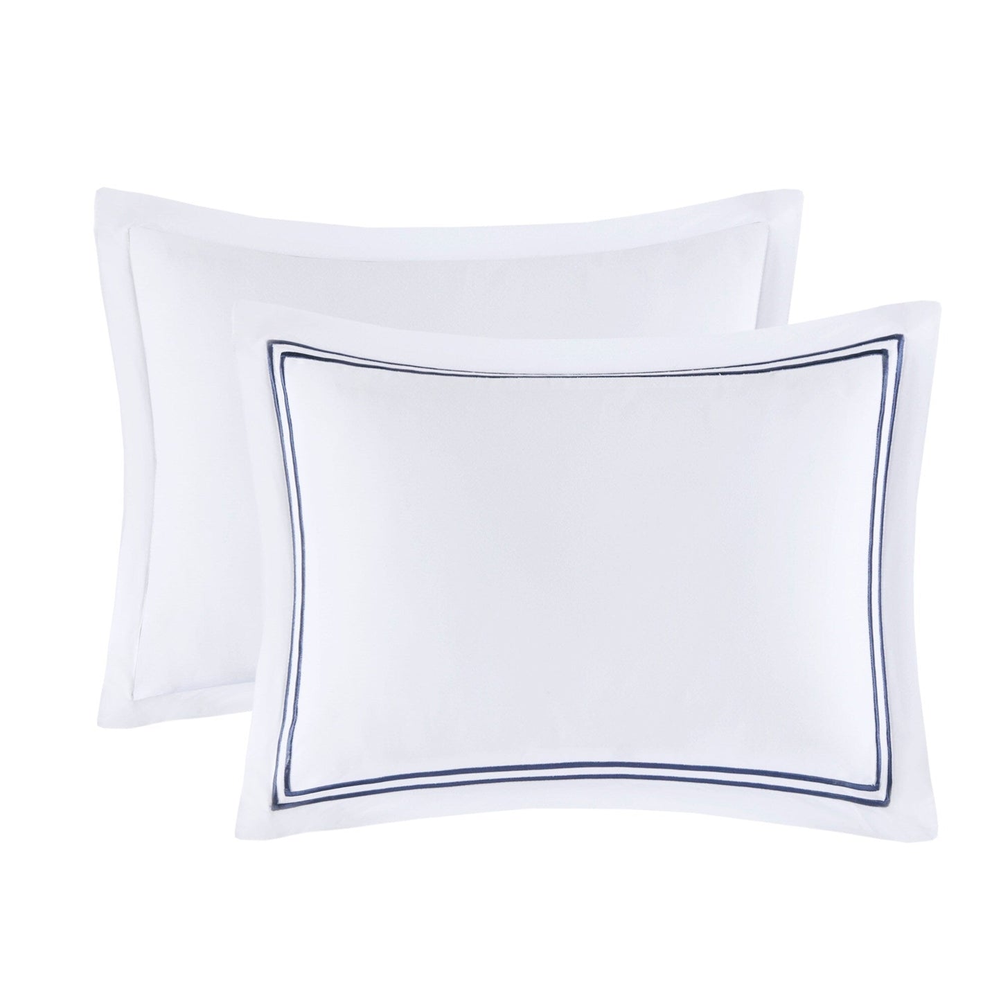 Set copripiumino ricamato Madison Park Signature Luxury Collection in raso di cotone 100%, 500 fili