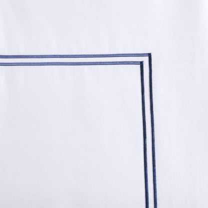 Set copripiumino ricamato Madison Park Signature Luxury Collection in raso di cotone 100%, 500 fili