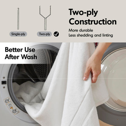 Set di asciugamani assorbenti Madison Park Signature 800GSM ultra morbidi in 100% cotone