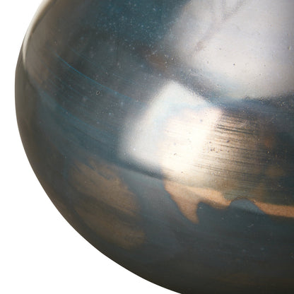 Set di 3 vasi decorativi in ​​vetro blu e bronzo Aurora Signature di Madison Park