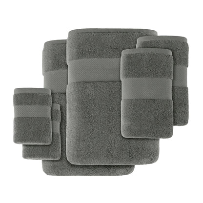 Set di asciugamani da bagno in cotone turco Madison Park Signature da 6 pezzi