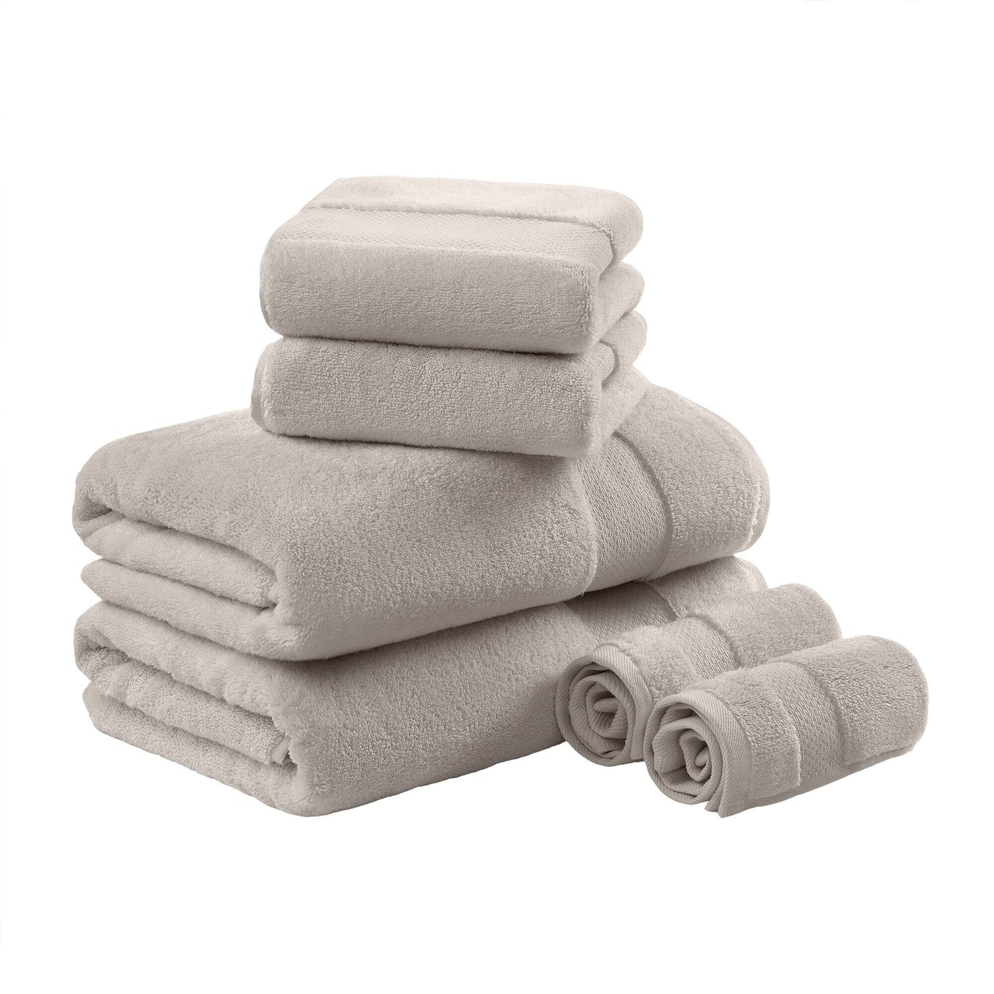 Set di asciugamani da bagno in cotone turco Madison Park Signature da 6 pezzi