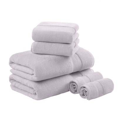 Set di asciugamani da bagno in cotone turco Madison Park Signature da 6 pezzi