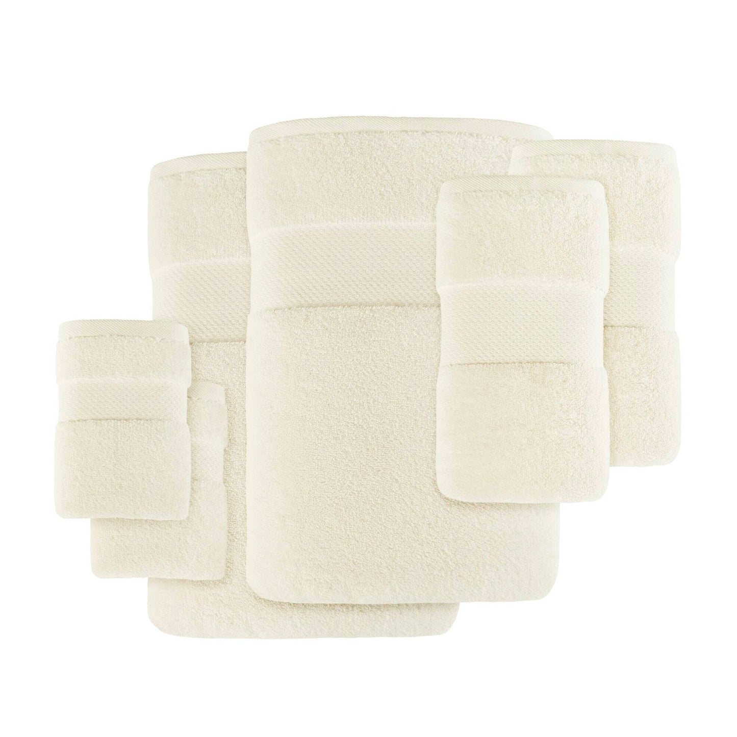 Set di asciugamani da bagno in cotone turco Madison Park Signature da 6 pezzi
