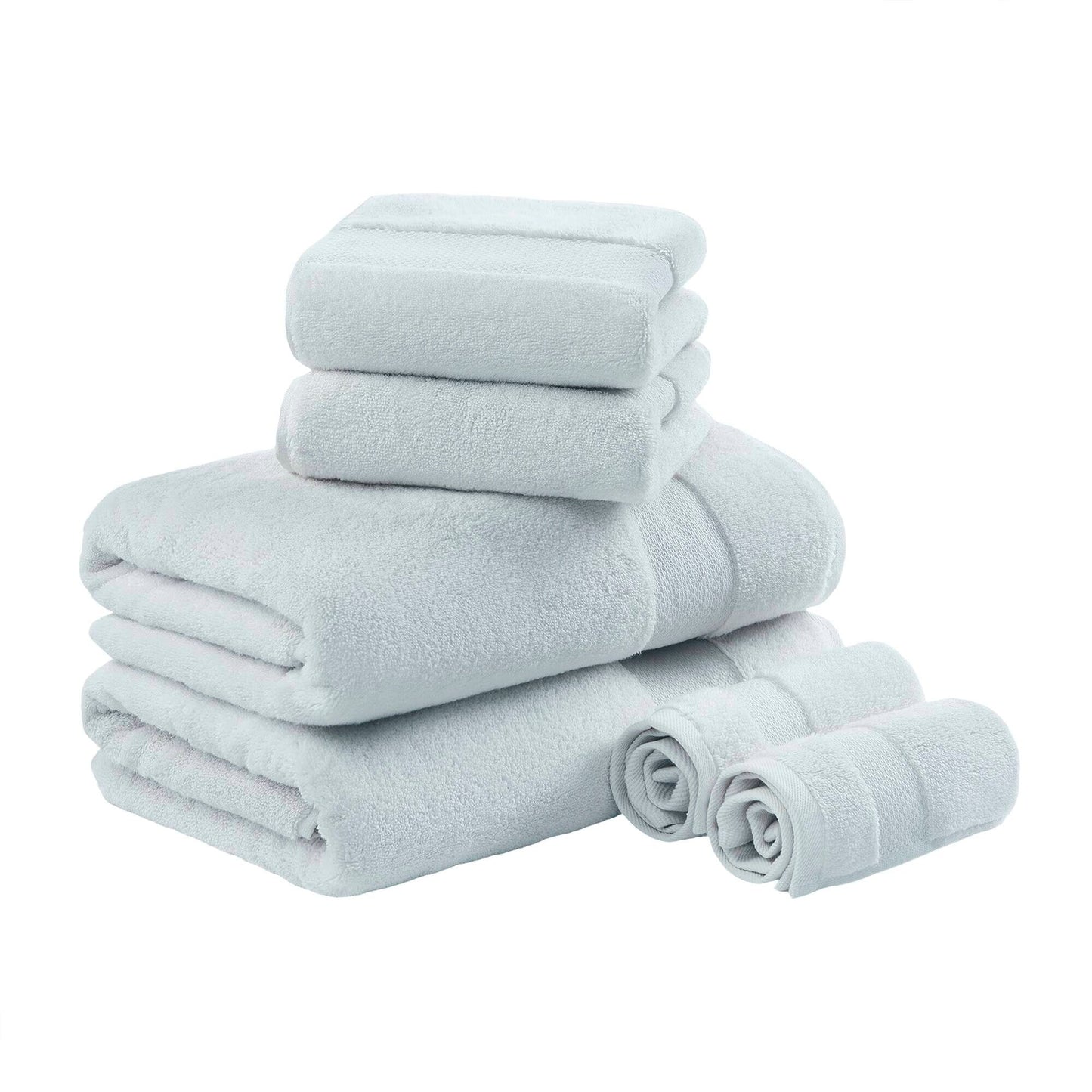 Set di asciugamani da bagno in cotone turco Madison Park Signature da 6 pezzi