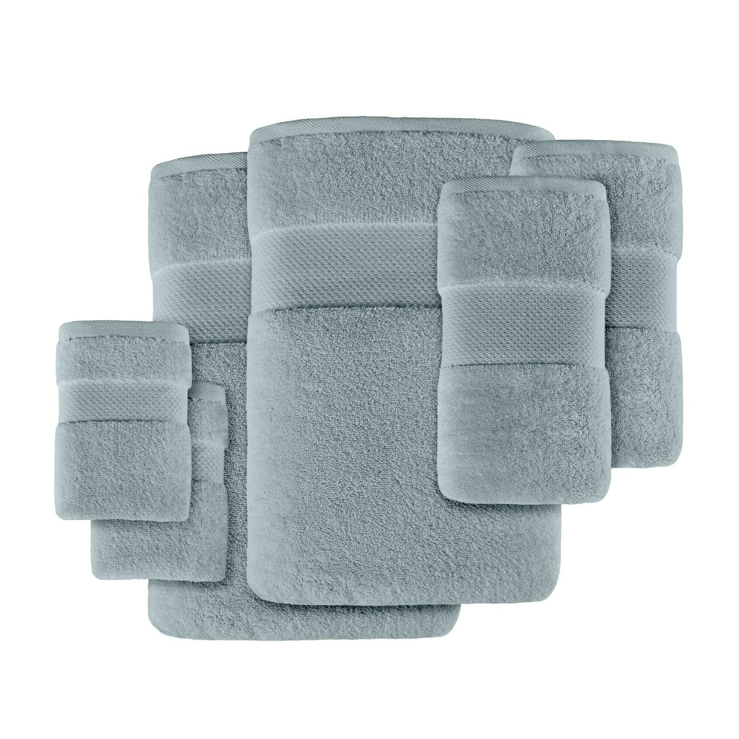 Set di asciugamani da bagno in cotone turco Madison Park Signature da 6 pezzi